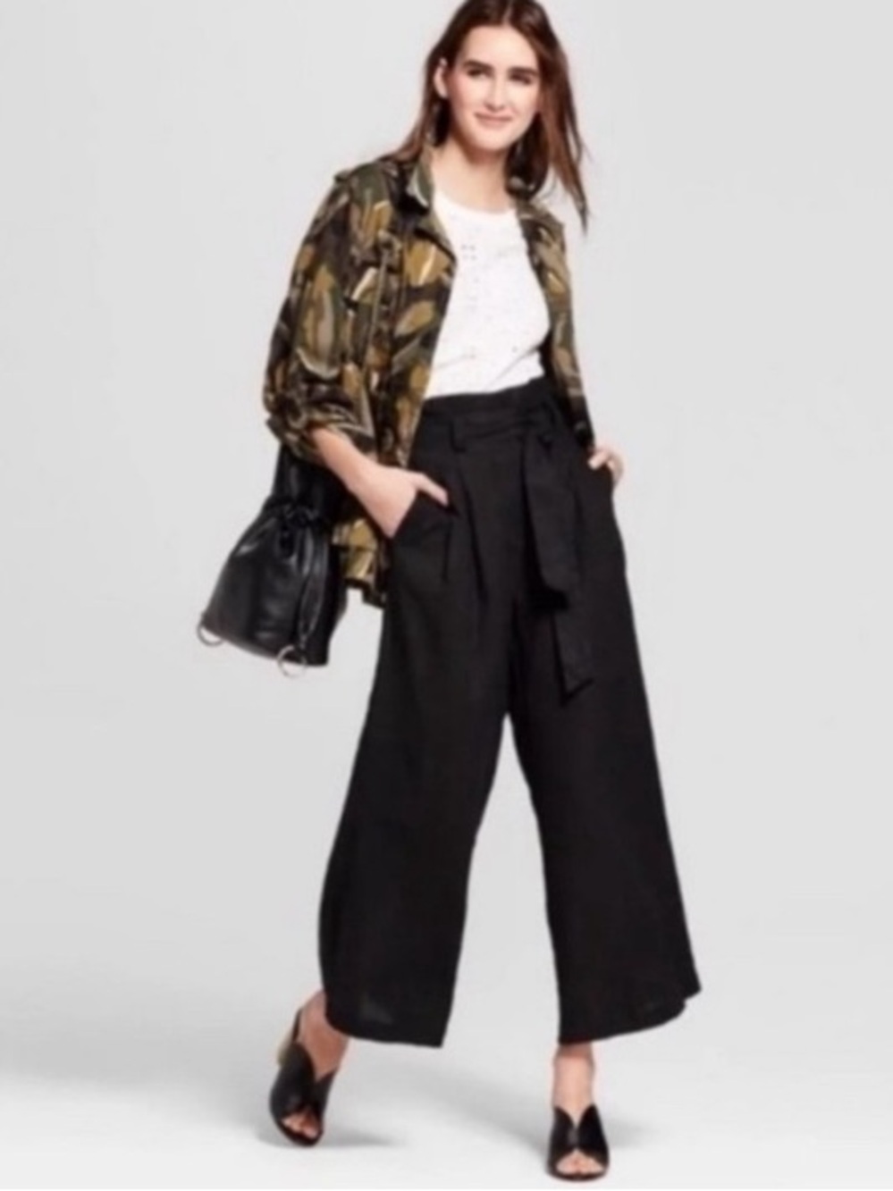 Who What Wear Linen Blend Pants EUC